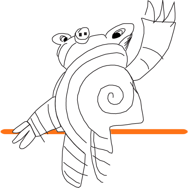 A black line drawing of a bear, logo of chambers pottery, offering pottery classes in NYC.